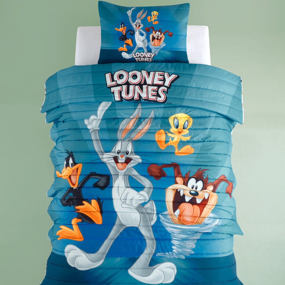 WB LOONEY TUNES Pamuk Tek Kişilik Yatak Örtüsü Takımı